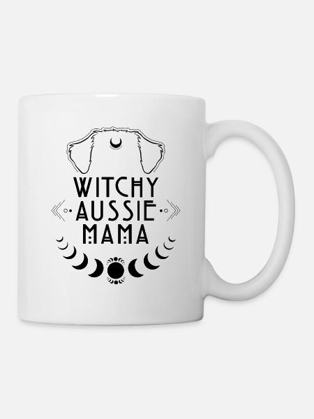 Witchy Aussie Mama Hunde Hexe Hexen - Tasse - Weiß