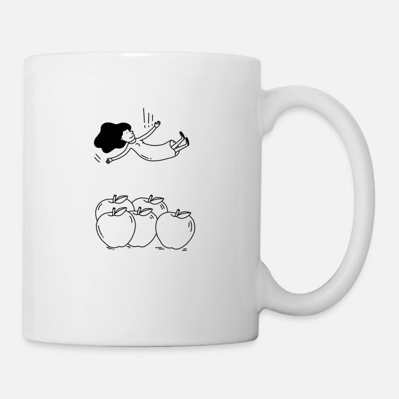 umkippen - Tasse - Weiß