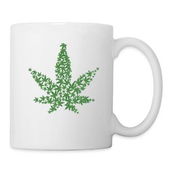Weed Gras - Tasse - Weiß - Rechts