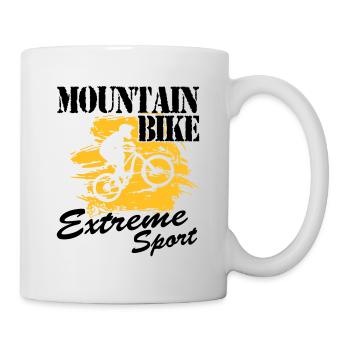 mountain bike extreme sport - Mug - white - Right