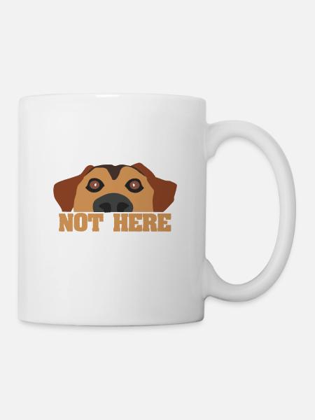 Chien cool chien chien amoureux cadeau idée idée - Mug blanc - blanc