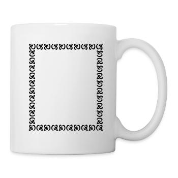 Rahmen Frame Ornamente Vektor 01 - Tasse - Weiß - Rechts