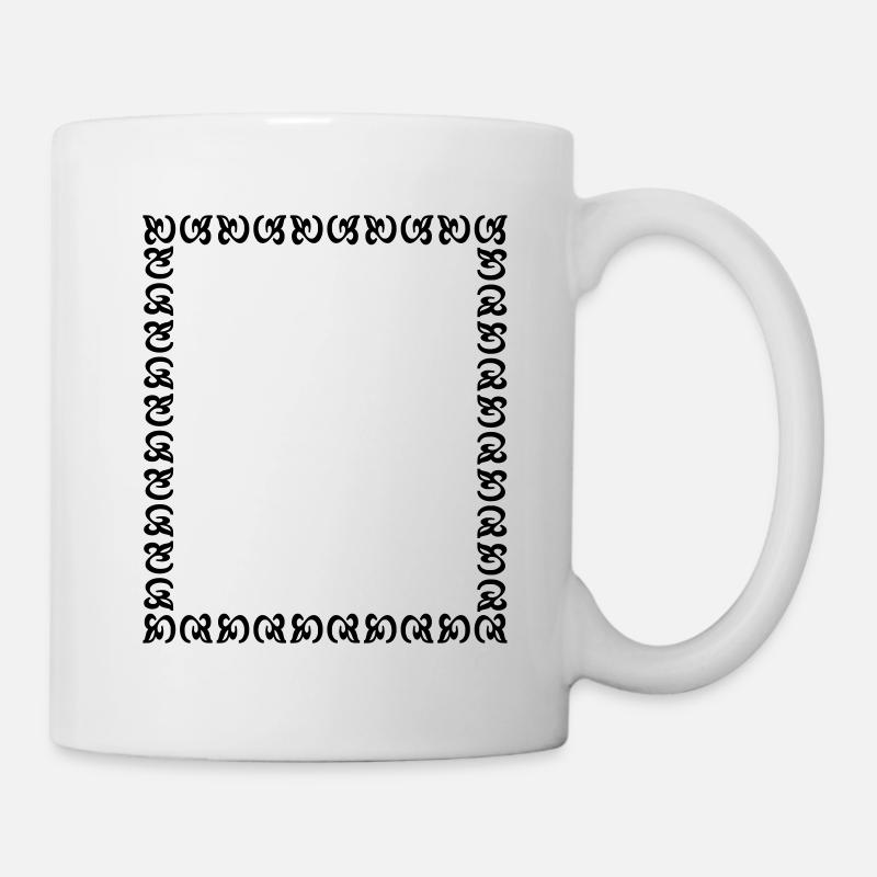 Rahmen Frame Ornamente Vektor 01 - Tasse - Weiß