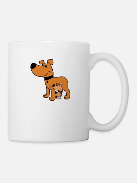 cadeau chien chien chiot overdog chien chien - Mug blanc - blanc