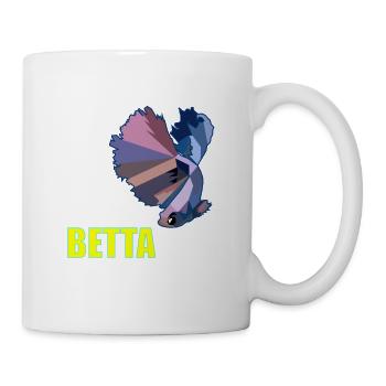 Betta Splendens Kampffisch Labyrinthfisch Geschenk - Tasse - Weiß - Rechts