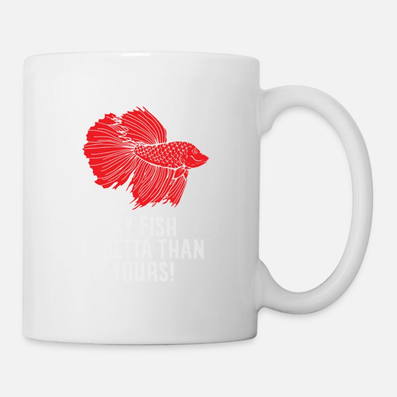 Betta Splendens Kampffisch Labyrinthfisch Geschenk - Tasse - Weiß