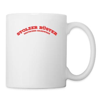 RÜSTER GERÜSTBAUER HANDWERKER Geschenke Shirts - Tasse - Weiß - Rechts