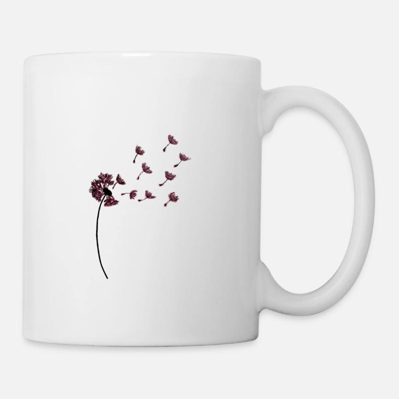 Pusteblume Grafik - Tasse - Weiß