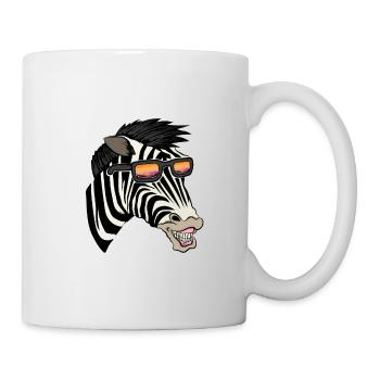 Zebra Sunglasses Funny Funny zebra crossing - Mug - white - Right