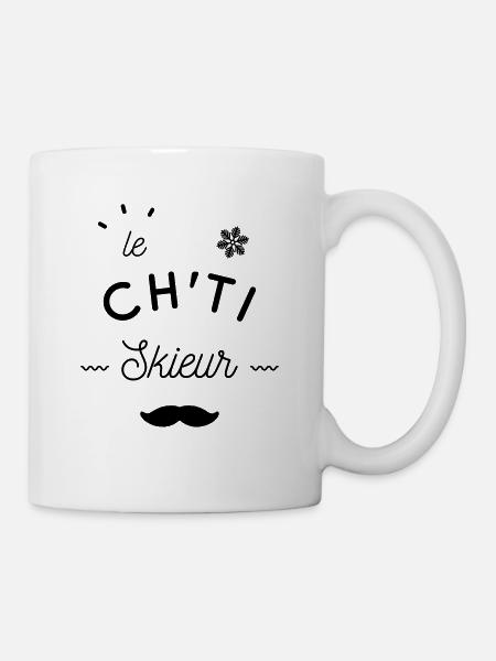 Le ch'ti skieur - Mug blanc - blanc