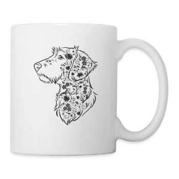Flower Dachs WH Dark - Mug - white - Right