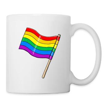 Rainbow flag - Mug - white - Right