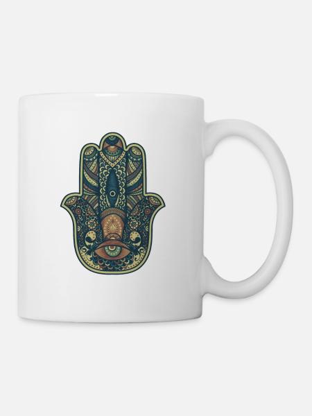 Méditation Main de Fatima - Mug blanc - blanc