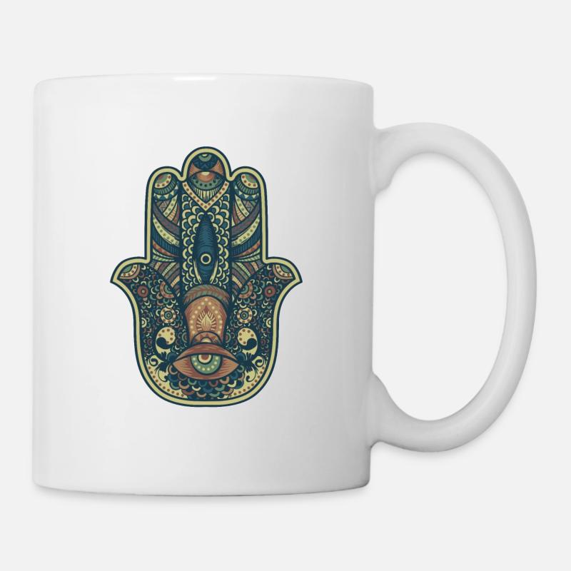 Hand der Fatima-Meditation - Tasse - Weiß