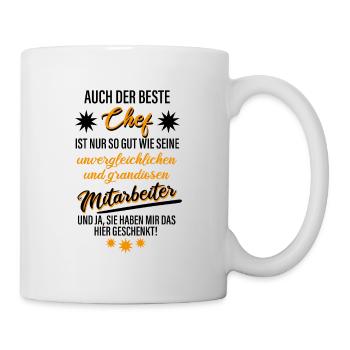 Der Beste Chef Der Welt - Tasse - Weiß - Rechts