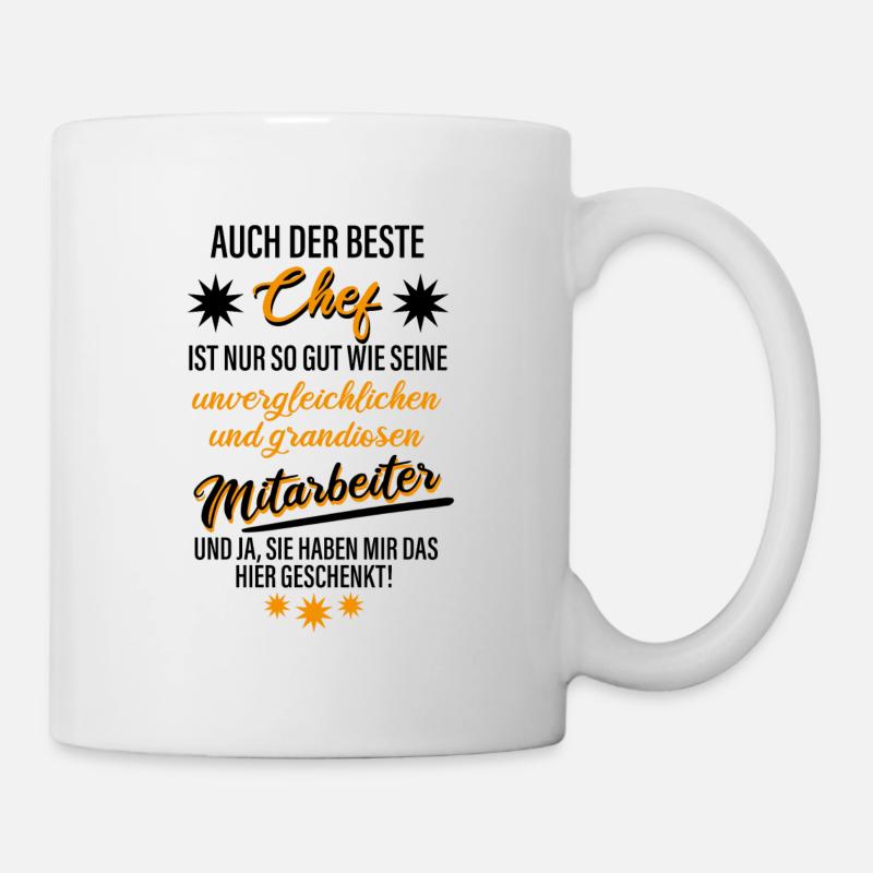 Der Beste Chef Der Welt - Tasse - Weiß