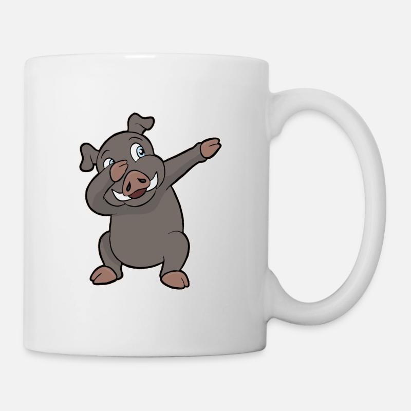 Phacochère animal de ferme - Mug blanc - blanc