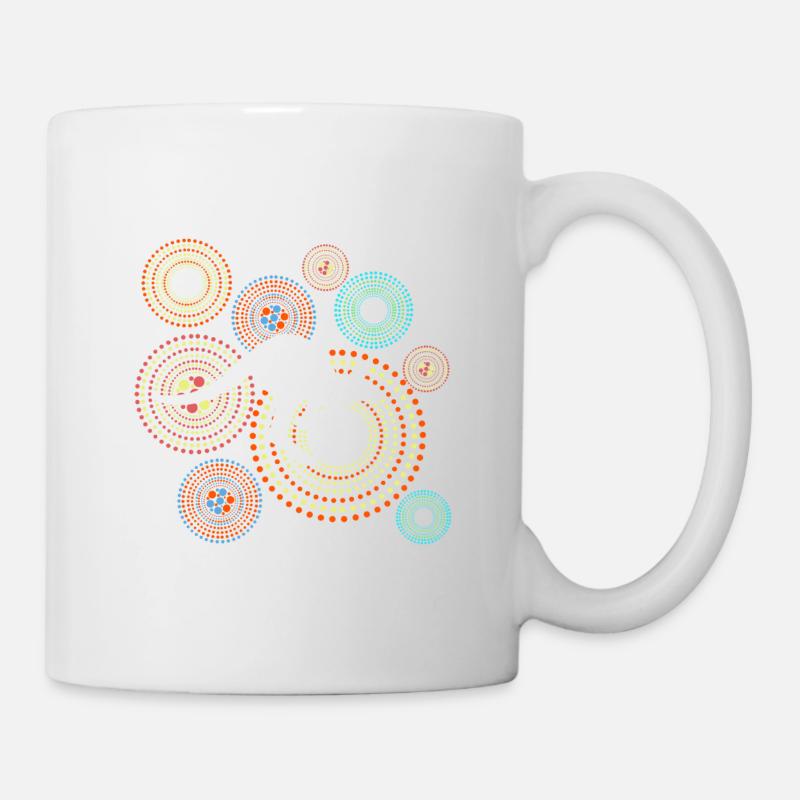 Kangaroo Aboriginal dot art style - Mug - white