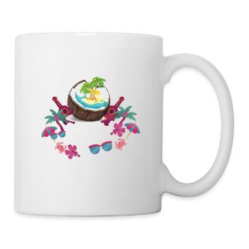 Coconut Fruit Aloha Beaches Hawaii - Mug - white - Right
