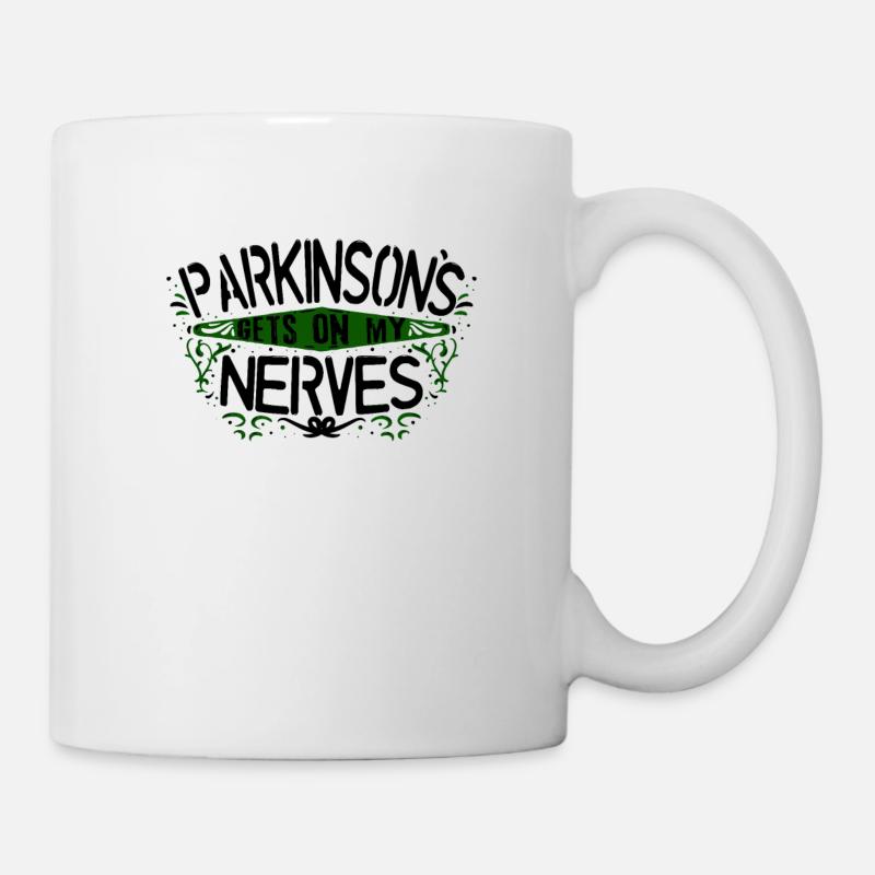 SENSIBILISATION PARKINSONS: Get On My Nerves - Mug blanc - blanc