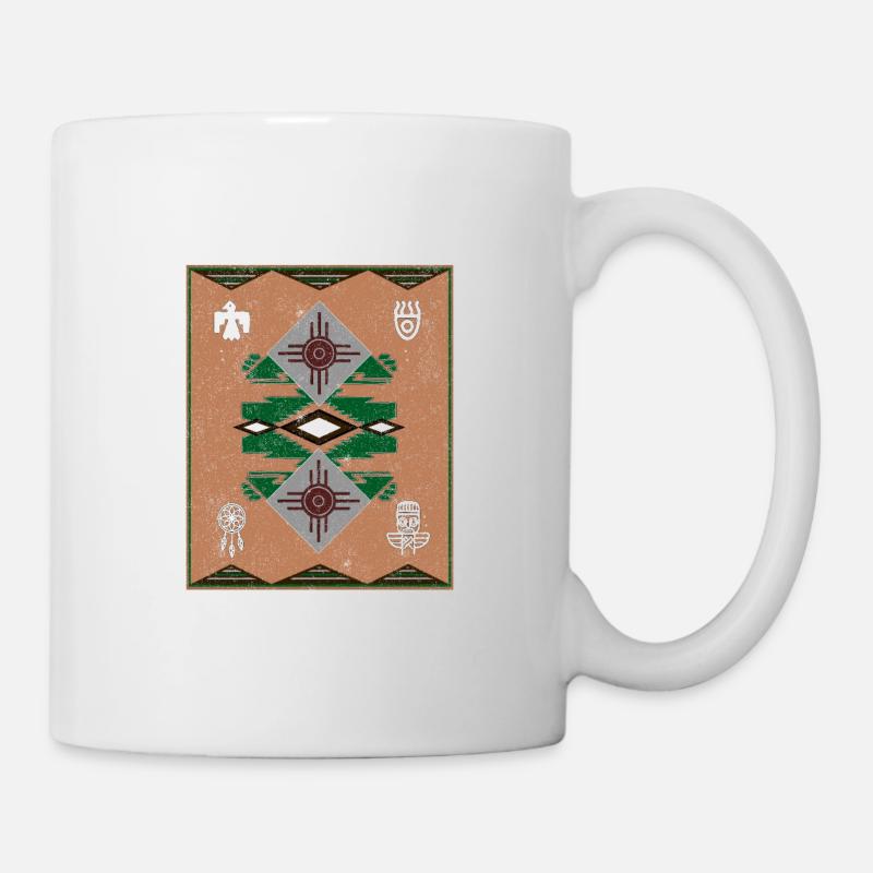 Native American Navajo carpet style - Mug - white