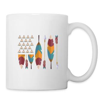 Native American pride USA flag - Mug - white - Right