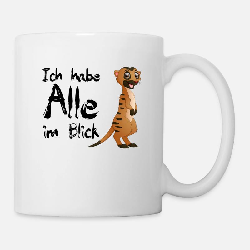 Erdmännchen - Tasse - Weiß