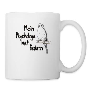 Wellensittich - Tasse - Weiß - Rechts