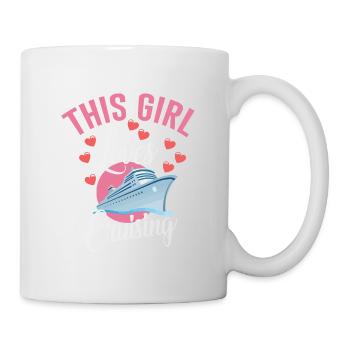 This girl loves cruises - Mug - white - Right
