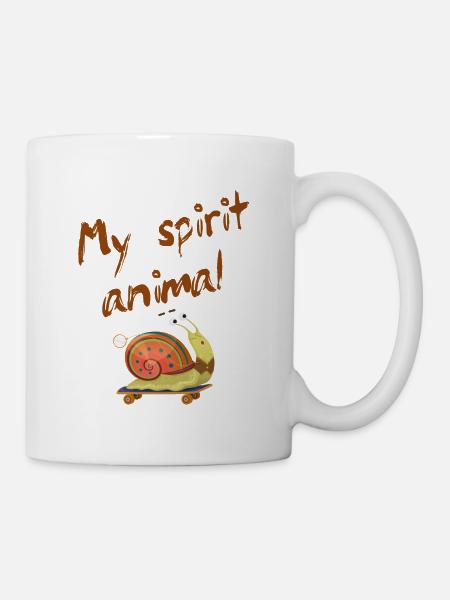 escargot - Mug blanc - blanc
