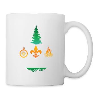 Boy Scout Campfire Compass Nature - Mug blanc - blanc - Droite