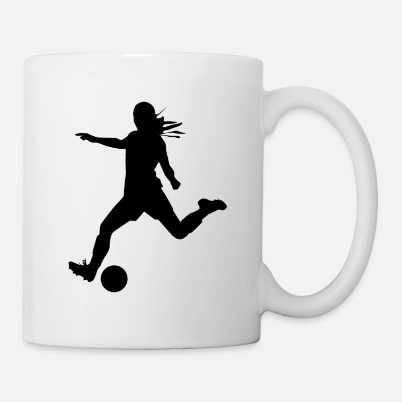 soccer féminin - Mug blanc - blanc
