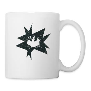 Schlagzeuger - Tasse - Weiß - Rechts