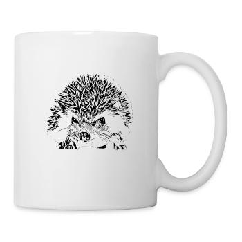 Igel - Tasse - Weiß - Rechts