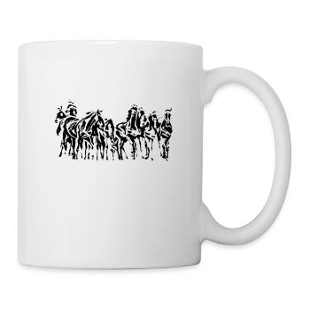 Wildpferde - Tasse - Weiß - Rechts