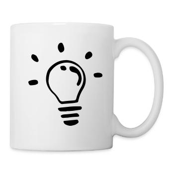 Single light bulb - Mug - white - Right