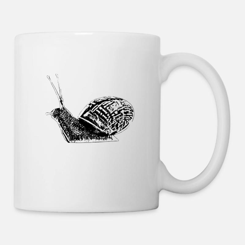 Schnecke - Tasse - Weiß