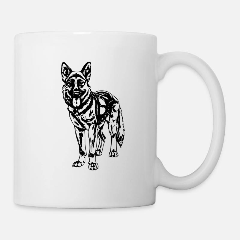 Berger allemand - Mug blanc - blanc