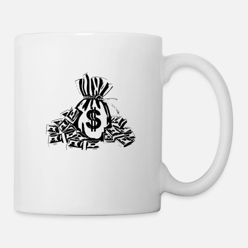 Geld - Tasse - Weiß