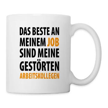 Das beste an meinen Job sind meine Kollegen - Tasse - Weiß - Rechts