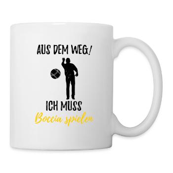 Boule Petanque Boccia Boules - Tasse - Weiß - Rechts