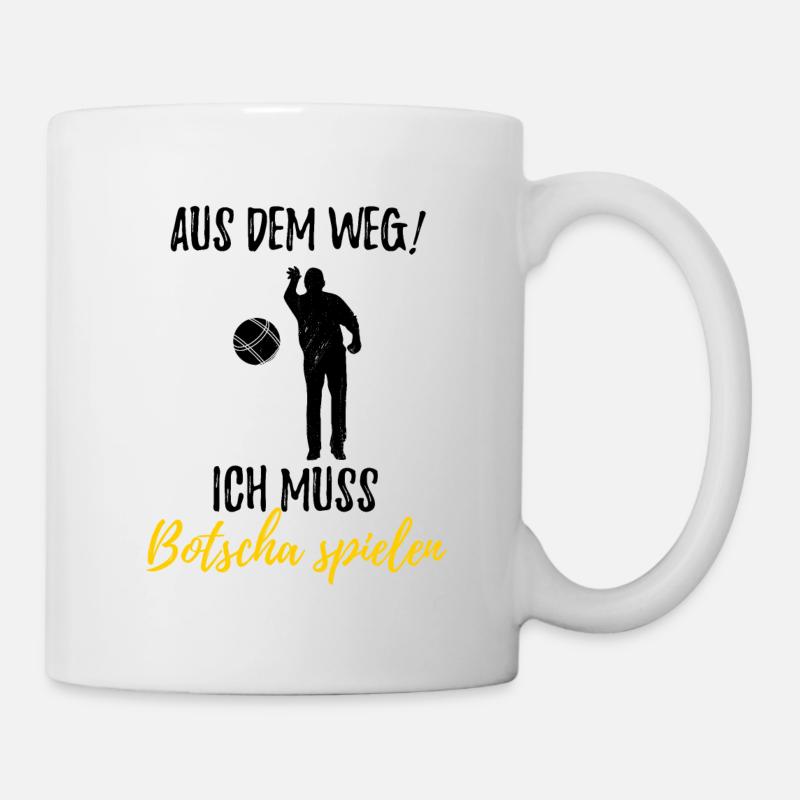 Boule Petanque Boccia Boules - Tasse - Weiß