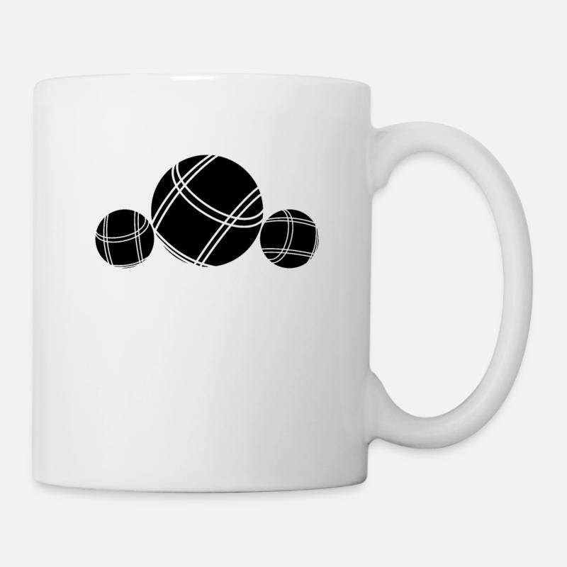 Boule Petanque Boccia Boules - Tasse - Weiß