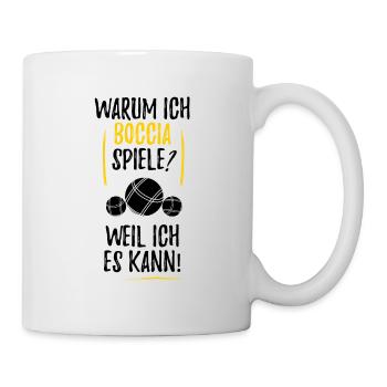 Boule Petanque Boccia Boules - Tasse - Weiß - Rechts