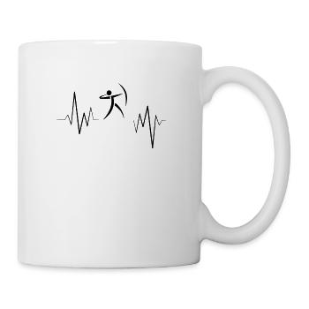 Bow and arrow target - Mug - white - Right