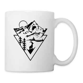 Alps mountains Capricorn - Mug - white - Right