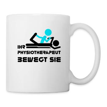 Physiotherapeut Humorvoll Geschenk Spruch Lustig - Tasse - Weiß - Rechts