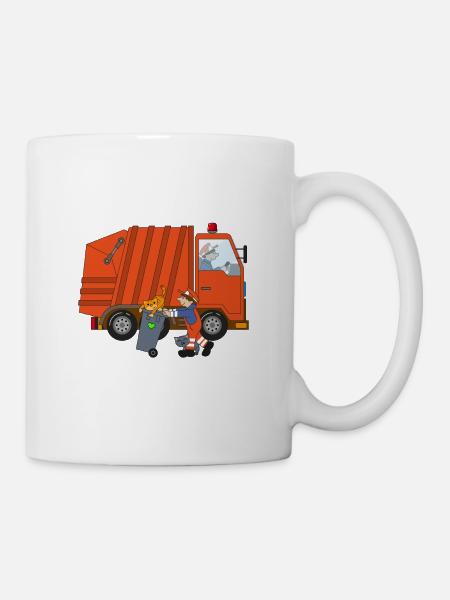 Müllauto Berufe Müllmann Müllwagen Müllabfuhr - Tasse - Weiß