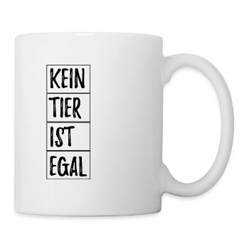 Vegan vegetarisch Vegetarier Veganer Ernährung - Tasse - Weiß - Rechts