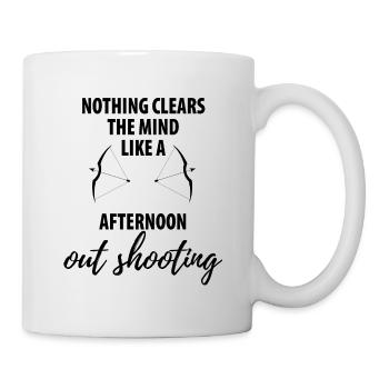 Bow and arrow target - Mug - white - Right